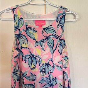 Lilly Pulitzer Pink and Blue Floral Dress